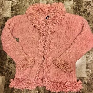 Handmade Ecuadorian Wool/Cotton Blend Zip Sweater